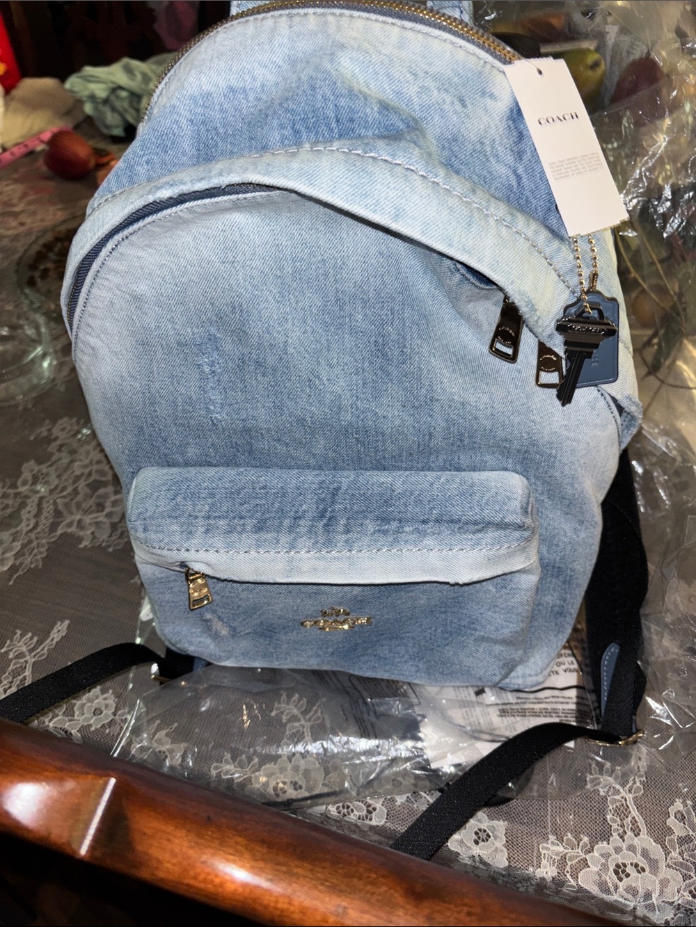 Coach Jean Taylor Backpack
In Loved Denim